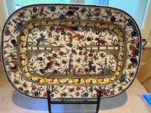 Williams Sonoma Nazari Porcelain Tray, 23.5 in x 15.5 in x 2.5 in