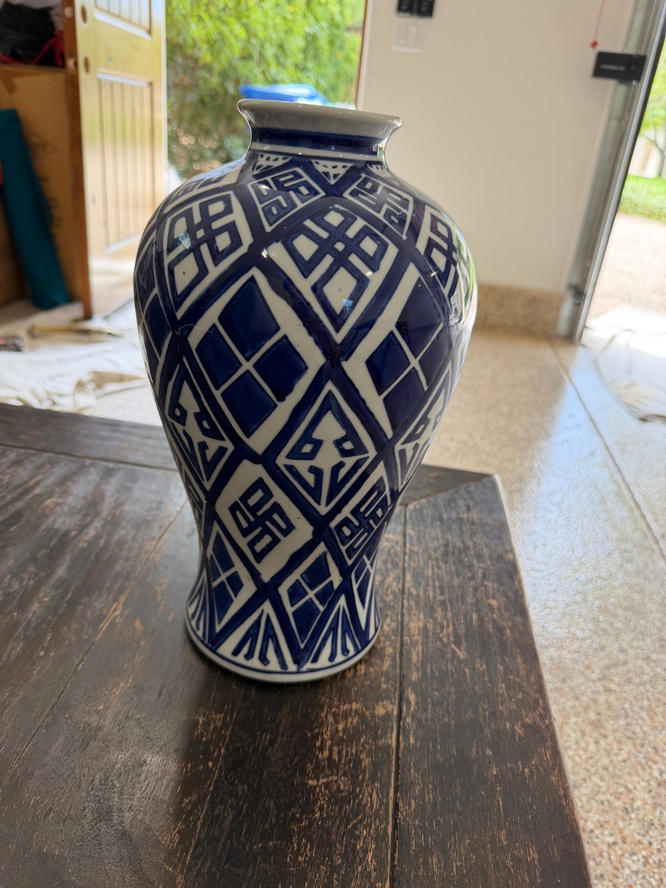 Blue and White Porcelain Vase