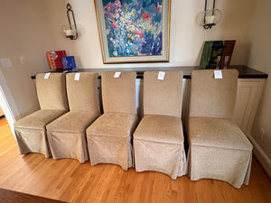 10 Fully Upholstered Parsons-Style Dining Chairs (set of 10)