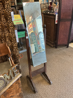 Vintage Cheval Standing Mirror 14 1/2x 57”