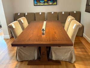 10 Fully Upholstered Parsons-Style Dining Chairs (set of 10)