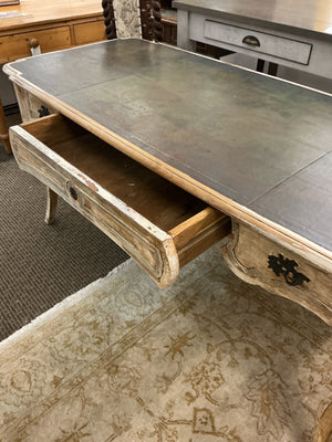 French Country Distressed Writing Desk 86x29x30