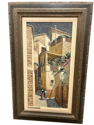 Jack Dudley (American, 1918-1996) "Callejon Del Beso" Street/Alley of the Kiss Guanajato, Mexico 20 1/2" x 32 1/2