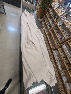 Cream Colored Curtains Heavy Duty Xtra Long PAIR L148" x W42"