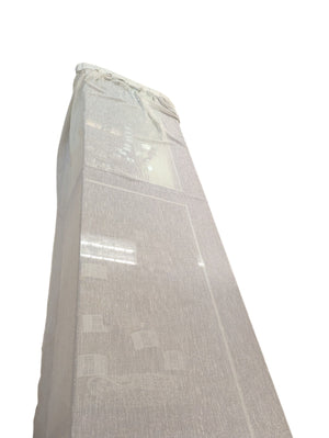 Sheer Cream Glitter Curtains PAIR L110" x W112"
