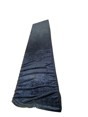 Dark Blue Velvet Curtains SINGLE L8ft x W60"
