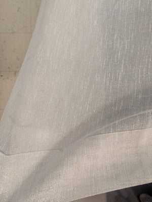 Sheer Cream Glitter Curtains PAIR L110" x W112"