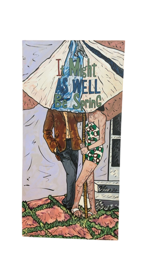 Anita Rosenberg “It Might As Well Be Spring” Original Painting – 49” x 24”