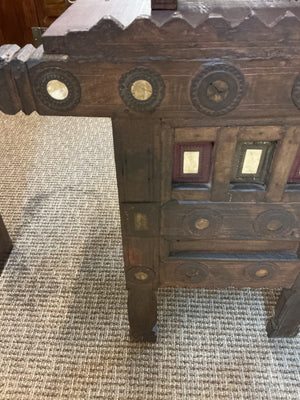 Vintage Indian Damchiya-Style Console Table – 52" x 17" x 27"