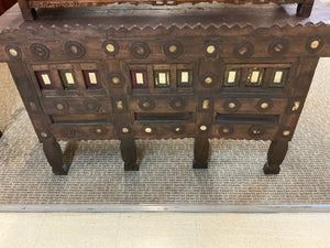 Vintage Indian Damchiya-Style Console Table – 52" x 17" x 27"