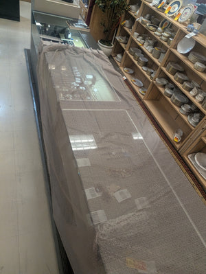 Sheer Brown Curtains PAIR L102" x  W66"