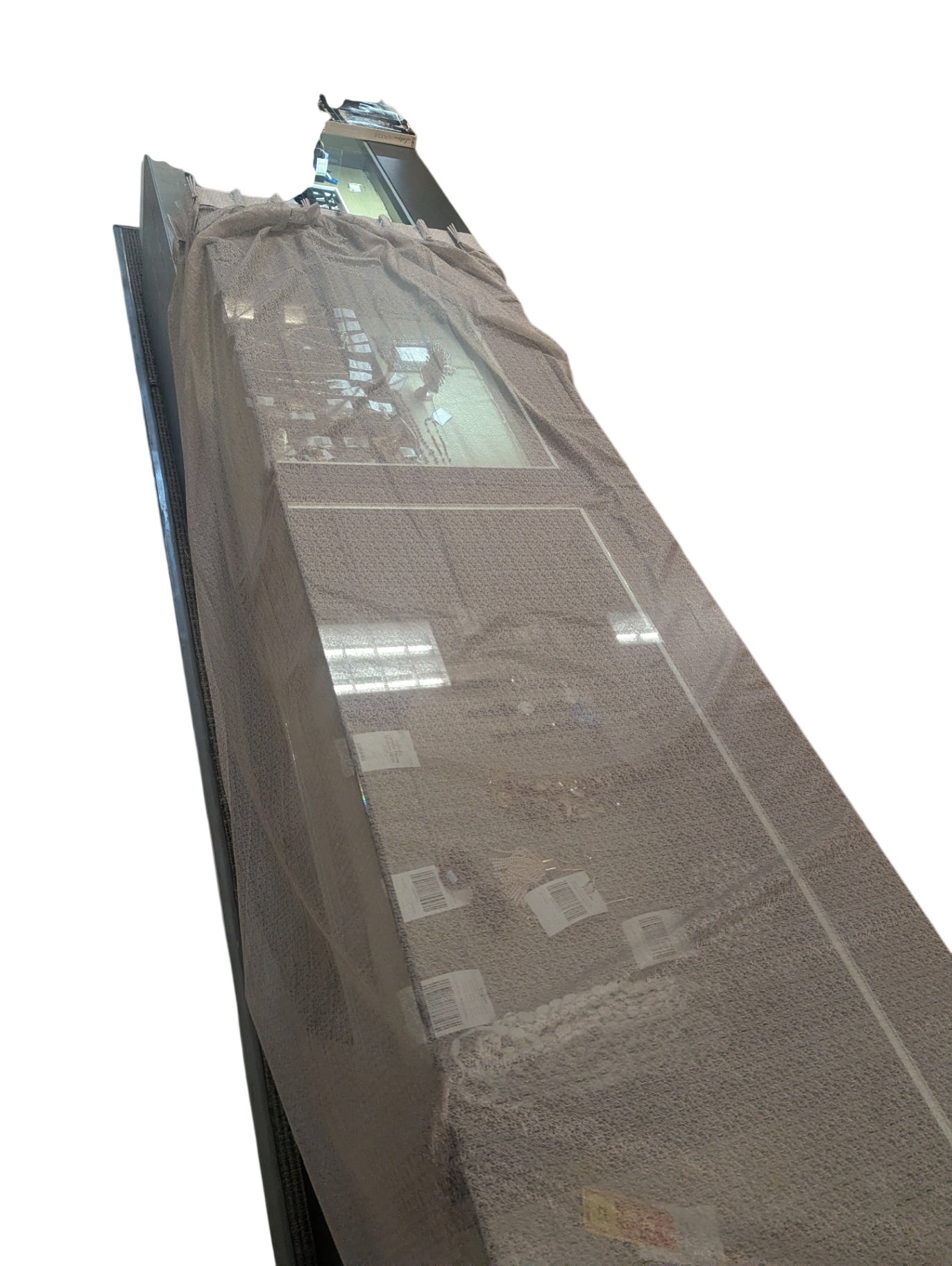 Sheer Brown Curtains PAIR L102" x  W66"