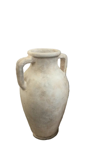 Mediterranean Double-Handle Urn Vase – 19” x 12”