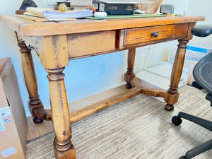 Wood Console Table with Drawer and Lower Shelf 45" W x 25" D x 30" H