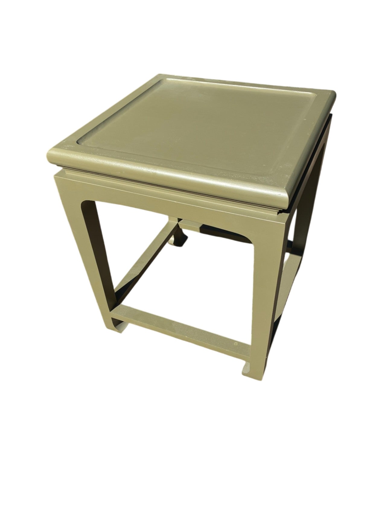 Asian Ming Square Sage Green Side Table (EACH) 24x24x29 H