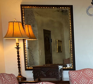 Wood Framed Gilt  Mirror 30" w x 38" h