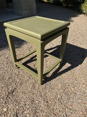 Asian Ming Square Sage Green Side Table (EACH) 24x24x29 H