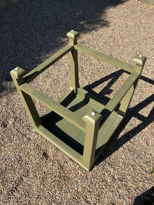 Asian Ming Square Sage Green Side Table (EACH) 24x24x29 H