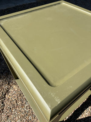 Asian Ming Square Sage Green Side Table (EACH) 24x24x29 H
