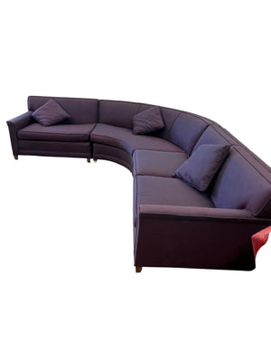 Vintage Custom Curved Purple Sectional Sofa
