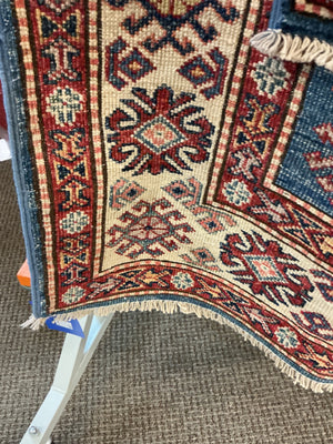 Wool on Cotton Turkish Rug, 33 1/4" x 10' 3"