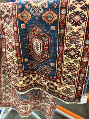 Wool on Cotton Turkish Rug, 33 1/4" x 10' 3"