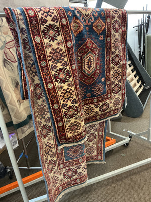 Wool on Cotton Turkish Rug, 33 1/4" x 10' 3"