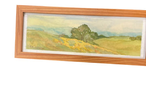 Landscape Watercolor by Eleanor E. Duncker (American, b. 1936) — 11" x 4"