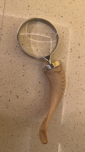 Resin Horn-Handled Magnifying Glass