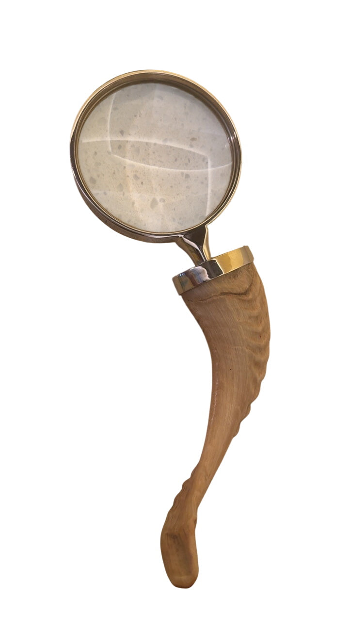 Resin Horn-Handled Magnifying Glass