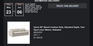2 matching West elm Alabaster linen performance fabric 