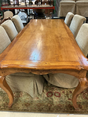 Custom  French Provincial Louis XV-Style Dining Table102x42x30