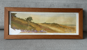 Watercolor Landscape by Eleanor E. Duncker (American, b. 1936) — 11" x 4"
