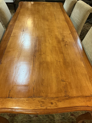 Custom  French Provincial Louis XV-Style Dining Table102x42x30