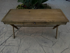 Oak Wood Desk, 60 x 24 x 30.5 in