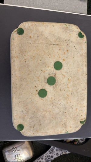 Antique Chinese Canton Famille Rose (Rose Medallion) Porcelain Rectangular Tray / Shallow Dish