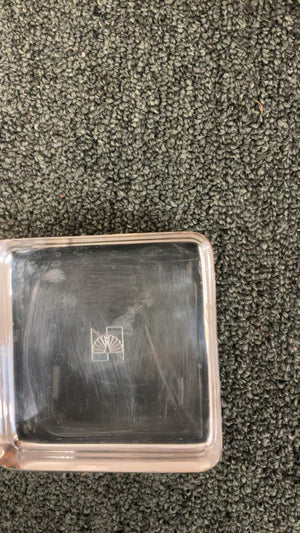 Tiffany & Co. Vintage Silver-Plated Executive Trinket Box with Engraved NBC Logo
