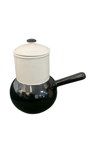 Vintage Le Marteau Ceramic Warming/Melting Pot Designed by Daniel Busby (1970s)