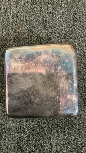 Tiffany & Co. Vintage Silver-Plated Executive Trinket Box with Engraved NBC Logo