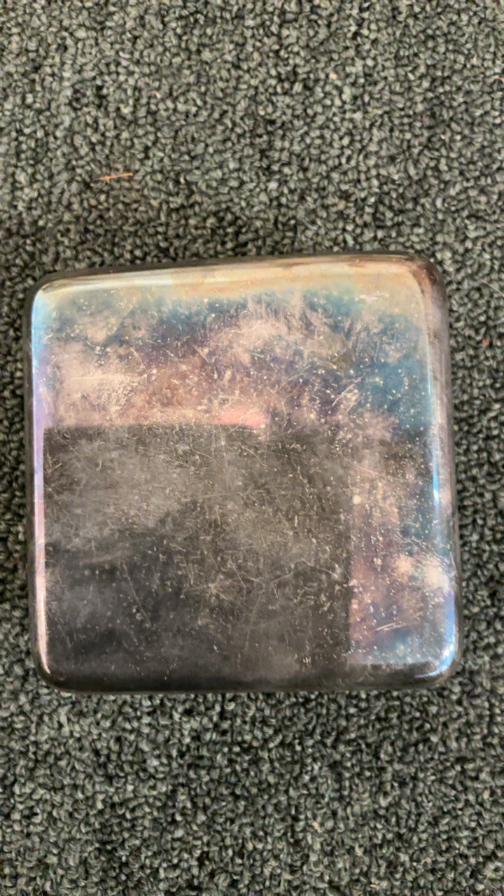 Tiffany & Co. Vintage Silver-Plated Executive Trinket Box with Engraved NBC Logo