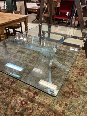 Charles Hollis Jones Attributed Lucite Dining Table  42x66x29