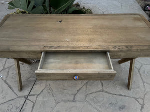  Oak Wood Desk, 60 x 24 x 30.5 in