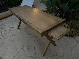  Oak Wood Desk, 60 x 24 x 30.5 in