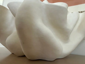  Melissa Turner Sculptural Porcelain Vase/Planter, Cream—Coil-Built, 24" W x 18" D x 12" H