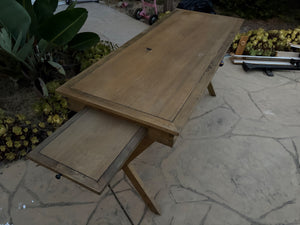  Oak Wood Desk, 60 x 24 x 30.5 in