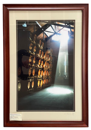 Tim Poss Firestone Barrel Room “Vinaissance Barrel Room” Framed & Matted Fine Art Photograph, Numbered 1/300