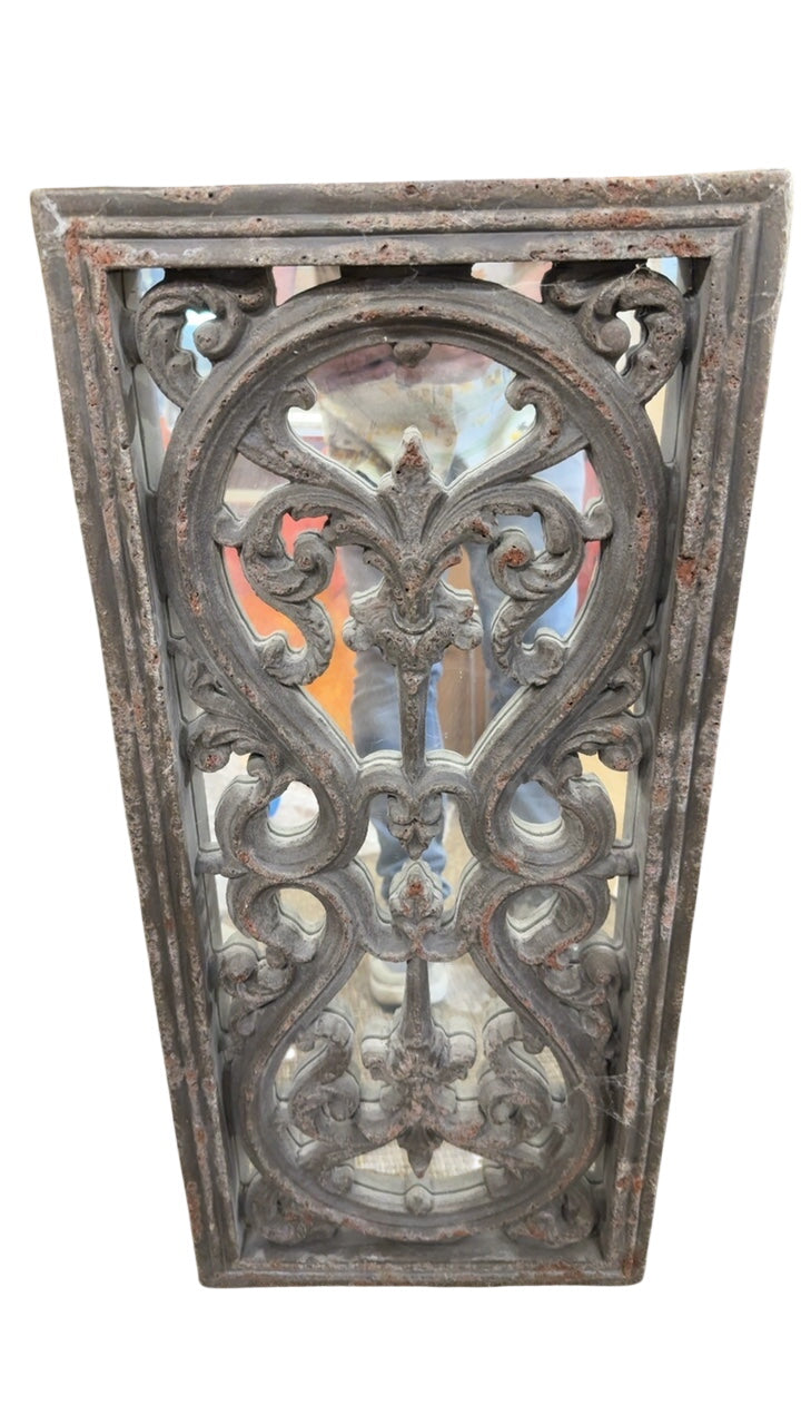 Decorative Cast Metal  Mirror  32 x 15