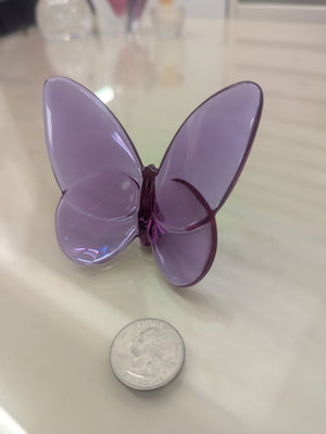 Baccarat Lucky Crystal Butterfly Color: Peony
