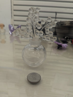 Lalique Clairefontaine Crystal Perfume Bottle "Lily of the Valley" *Signed*