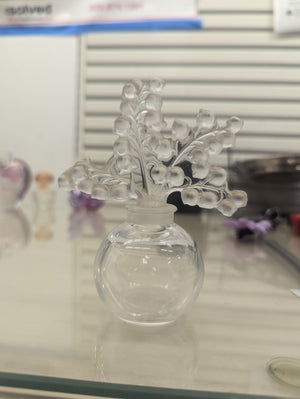 Lalique Clairefontaine Crystal Perfume Bottle "Lily of the Valley" *Signed*